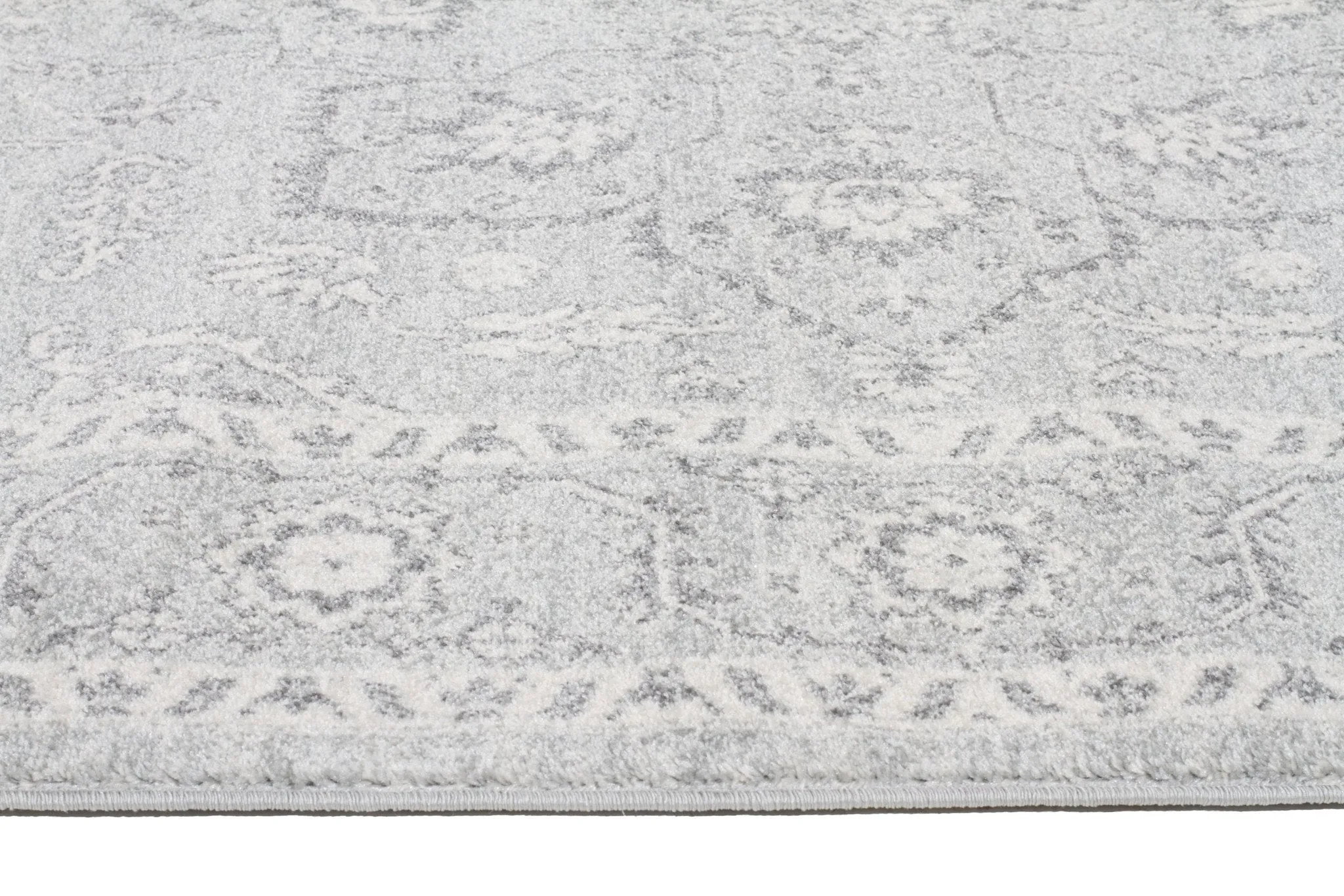 Esme Silver Flower Transitional Rug