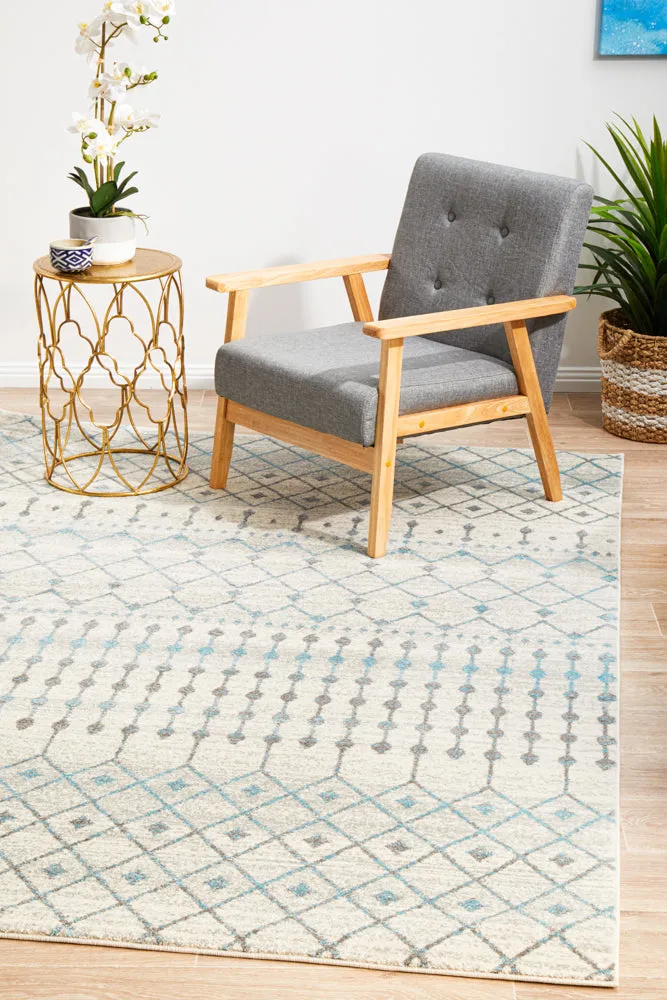 Esme Slate White Transitional Rug-200X290CM