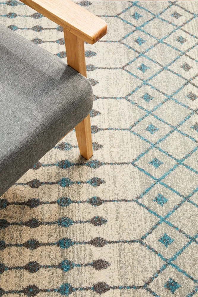 Esme Slate White Transitional Rug-200X290CM