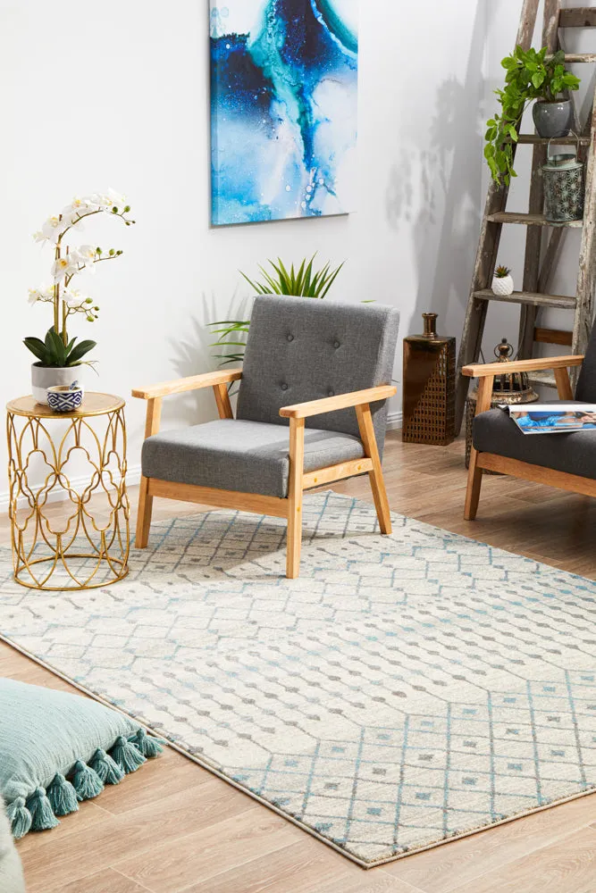 Esme Slate White Transitional Rug-200X290CM