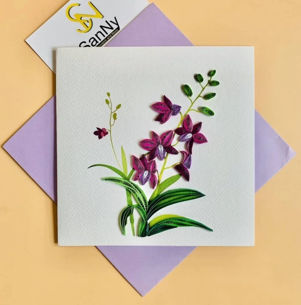 Flower Garden Quilling Card