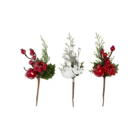 Gala Berry Spray Red & White Assorted 23cm