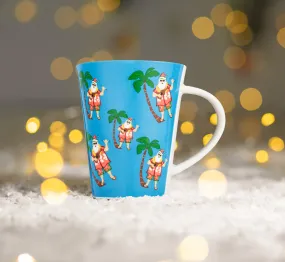 Gift Wrapped Hawaiian Santa Christmas Coffee Mug