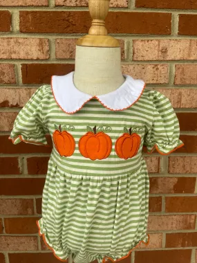 Green Stripe Pumpkin Bubble
