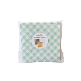 Harvest Gingham Paper Cocktail Napkins