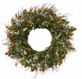 Harvest Honey Dried floral Wreath. New Design