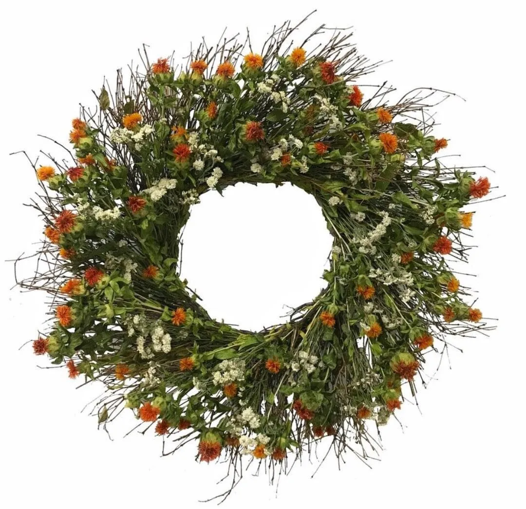 Harvest Honey Dried floral Wreath. New Design
