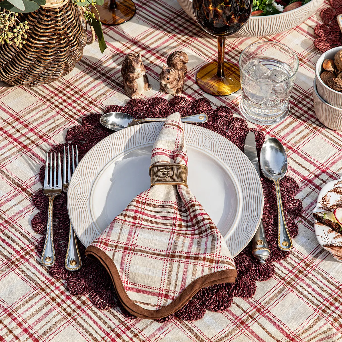 Harvest Tartan Napkin Set/4