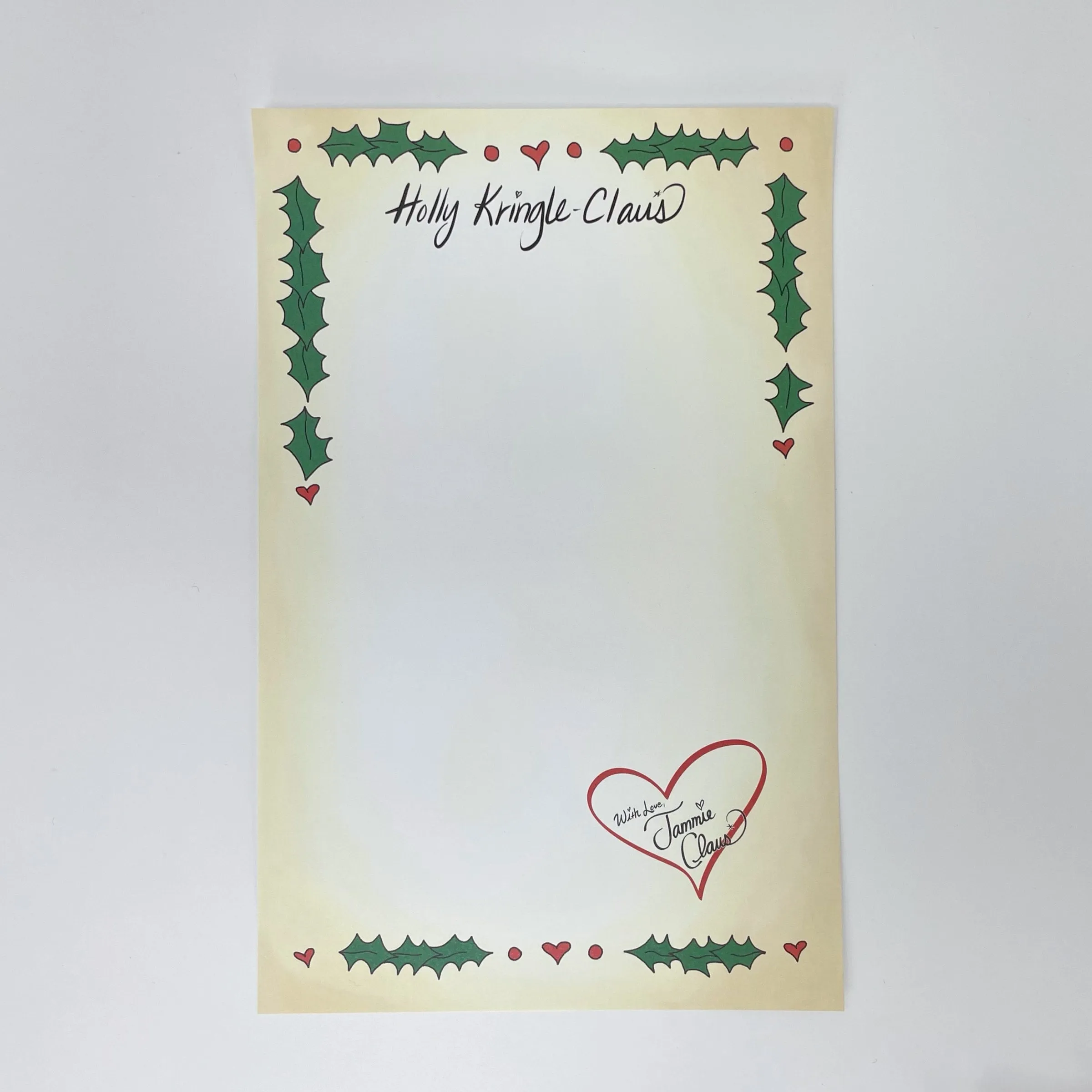 Jammie Claus Stationary