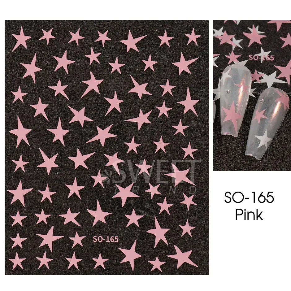 Joskaa 3D Christmas Nail Stickers Elk Snowflake Nails Sliders Geometric Silver Rose Gold Metal Stripe Letters Curve Gel Manicure Decor