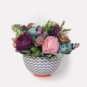 Lavender Bowl Dried Flower Arrangement