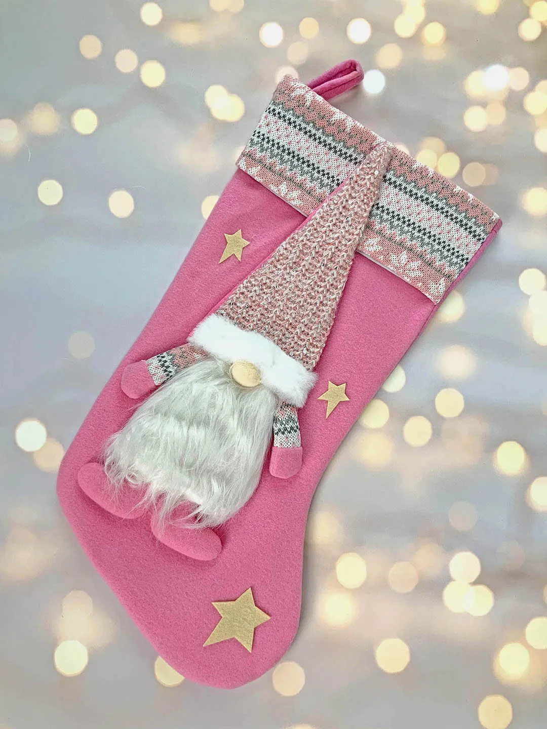 Little Surprise Box, Beard Gnome Christmas Stocking for Gifts and Christmas Décor-16 inches