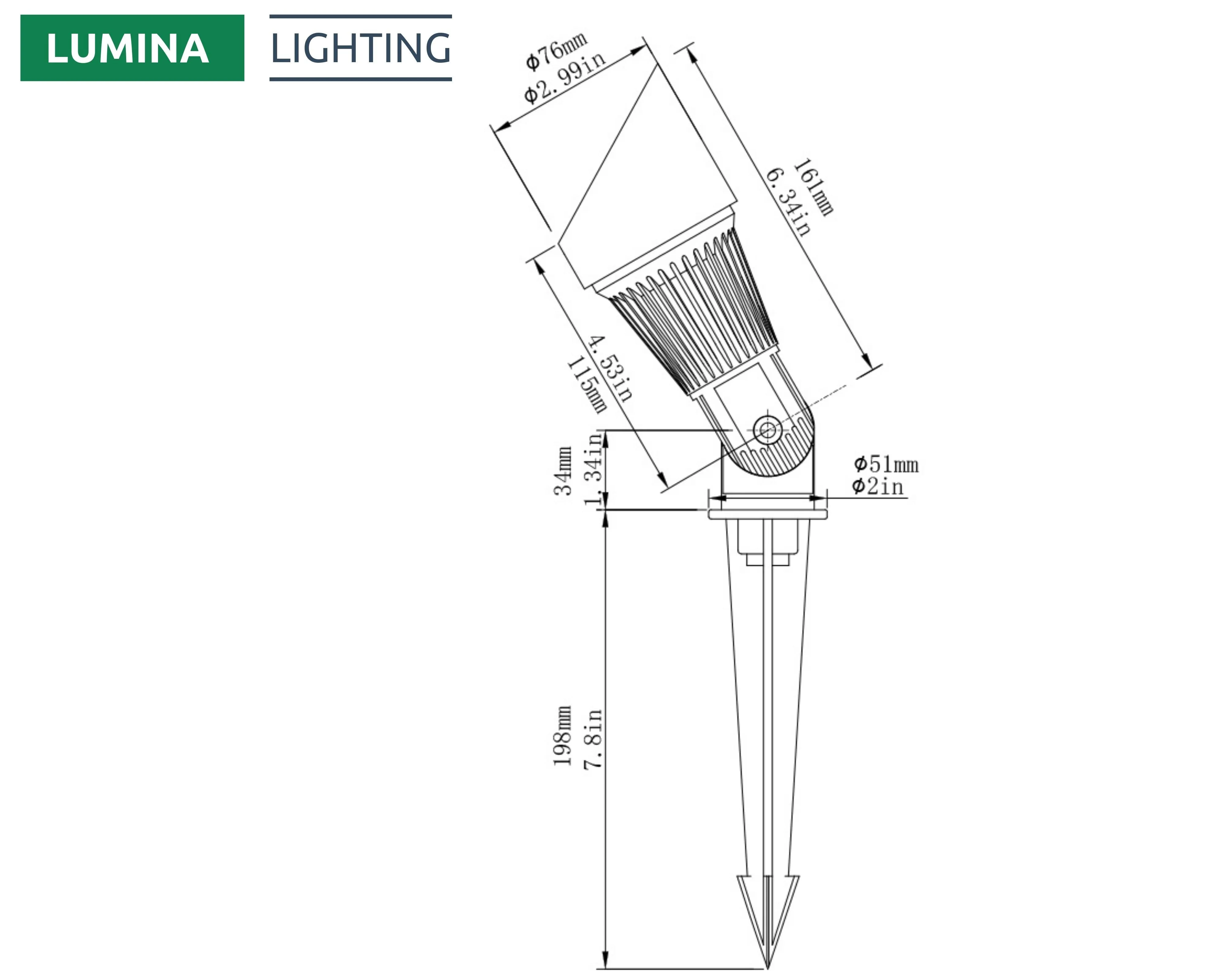 Lumina Lighting® 4W Low Voltage LED Spotlight | 12V Replaceable LED Bulb Included (Bronze, 6-Pack)