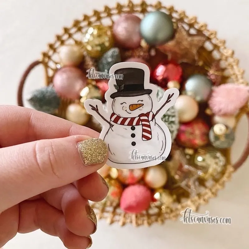 Mini Christmas Snowman Sticker