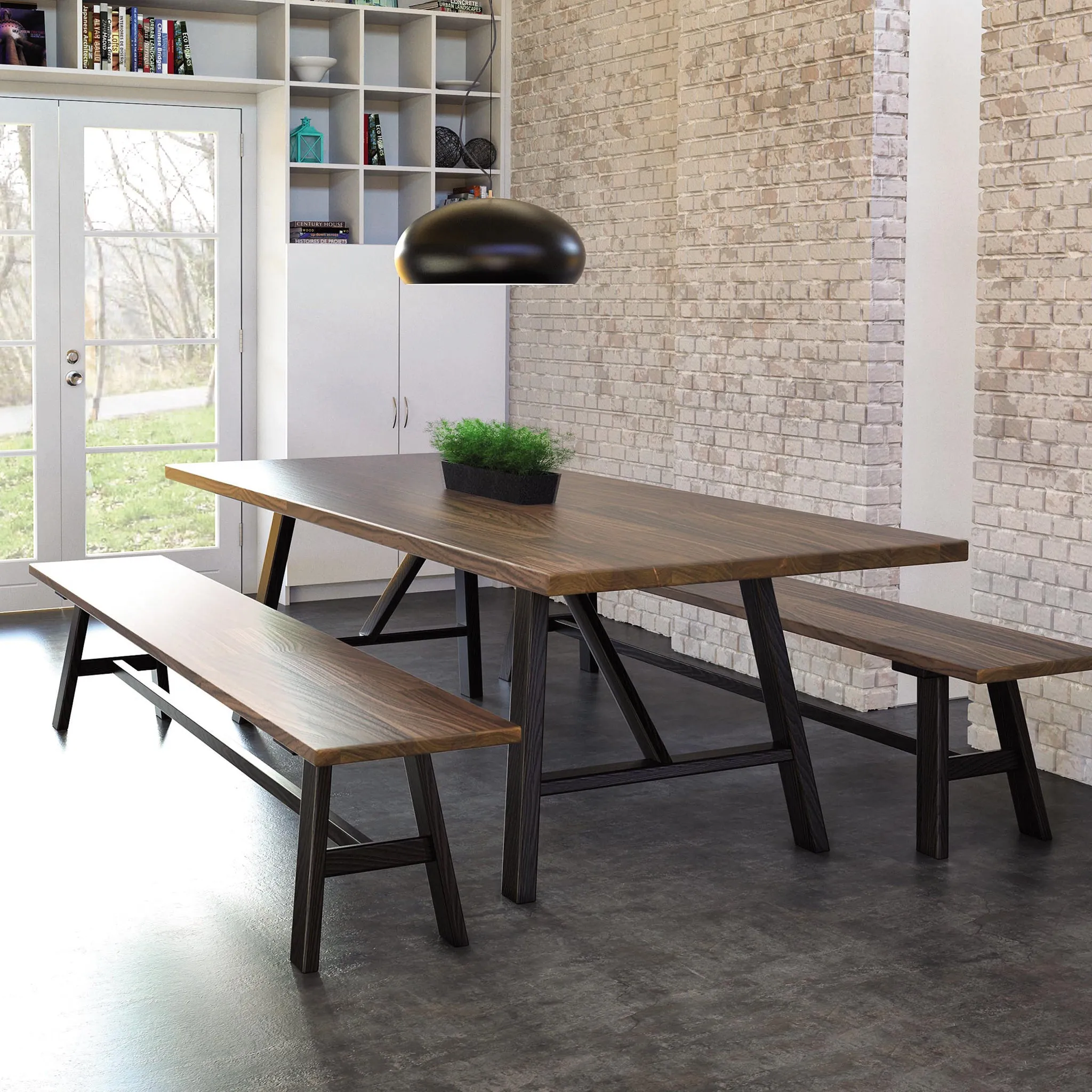 Modern Farmhouse Trestle Farm Table