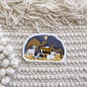 Nativity Friends Sticker