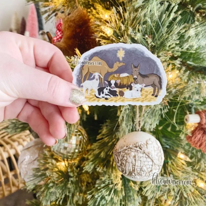 Nativity Friends Sticker
