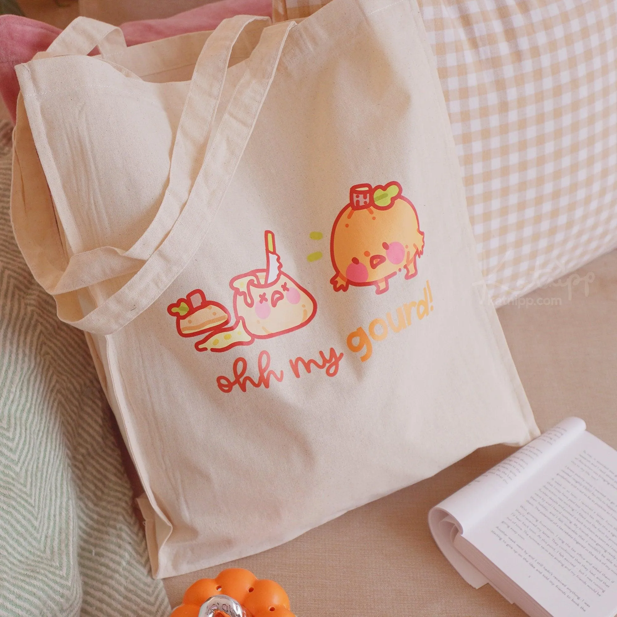 Ohh My Gourd Tote Bag | Funny Pumpkin Autumn Bag | Eco-Friendly Halloween Reusable Shopper