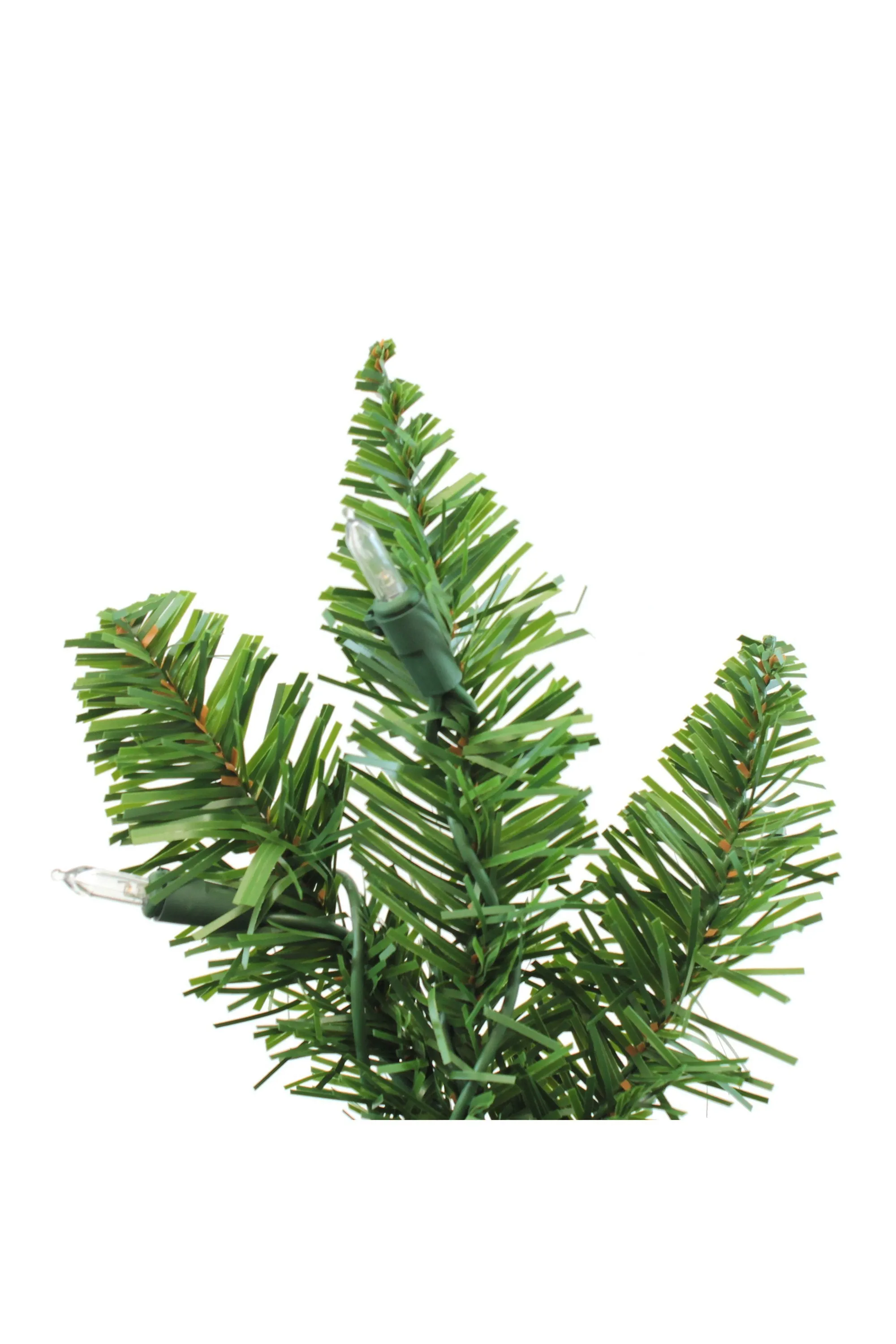 OPEN BOX 7.5' Prelit Slim Mixed Spruce Christmas Tree with Warm White Lights