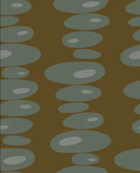 Pebbles Wallpaper - Khaki, Pewter   Grey