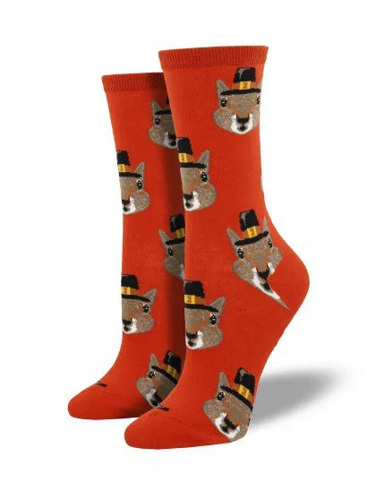 Pilgrim Squirrel Socks (Women's)