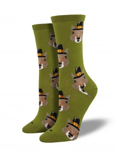 Pilgrim Squirrel Socks (Women's)