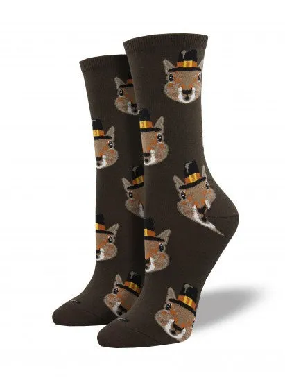 Pilgrim Squirrel Socks (Women's)