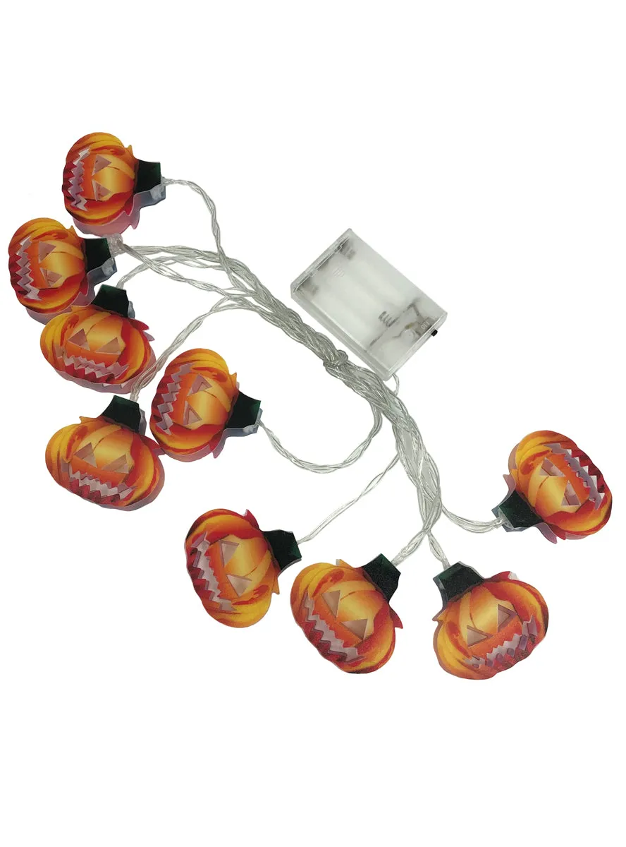 Pumpkin Face String of Halloween Party Lights