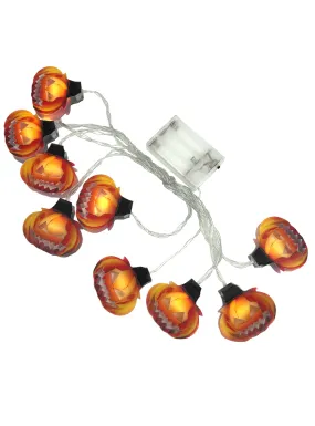 Pumpkin Face String of Halloween Party Lights