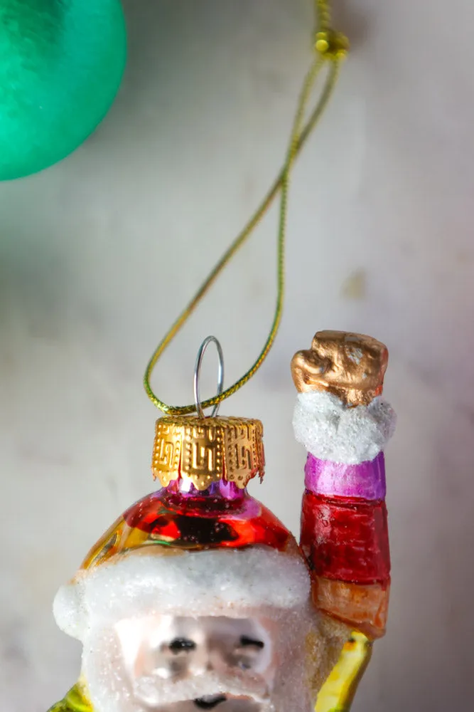 Rainbow Santa Christmas Decoration