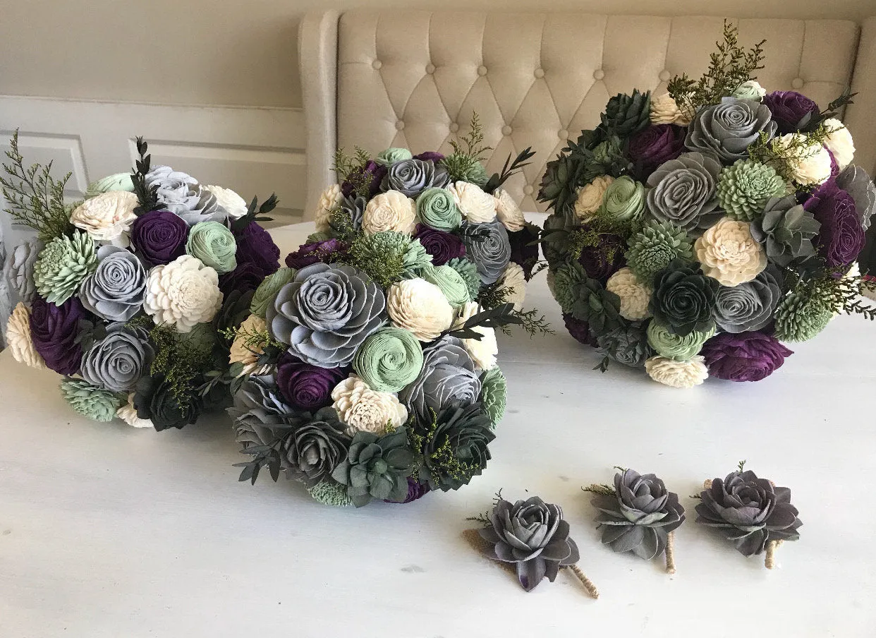 Rich Garden Succulent Bouquet