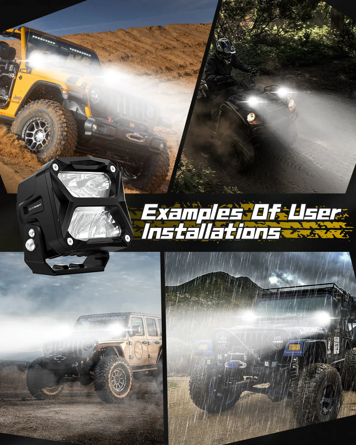 Rock Series | 4-inch LED Pod Lights Spotlights