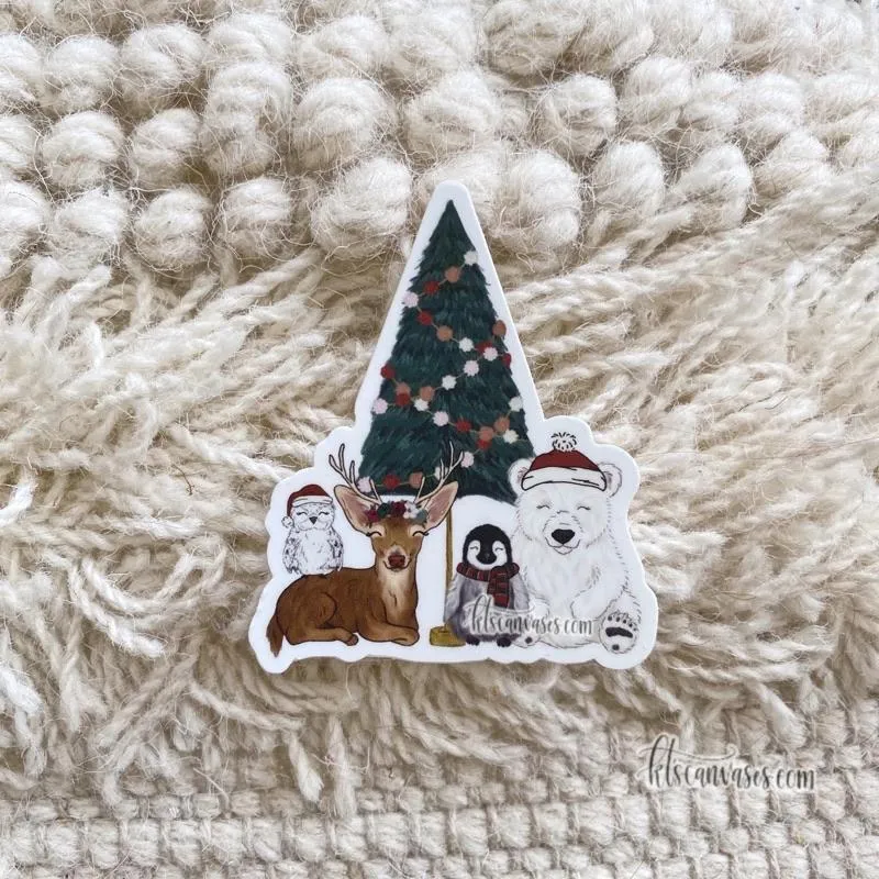 Rockin' Around the Christmas Tree Sticker