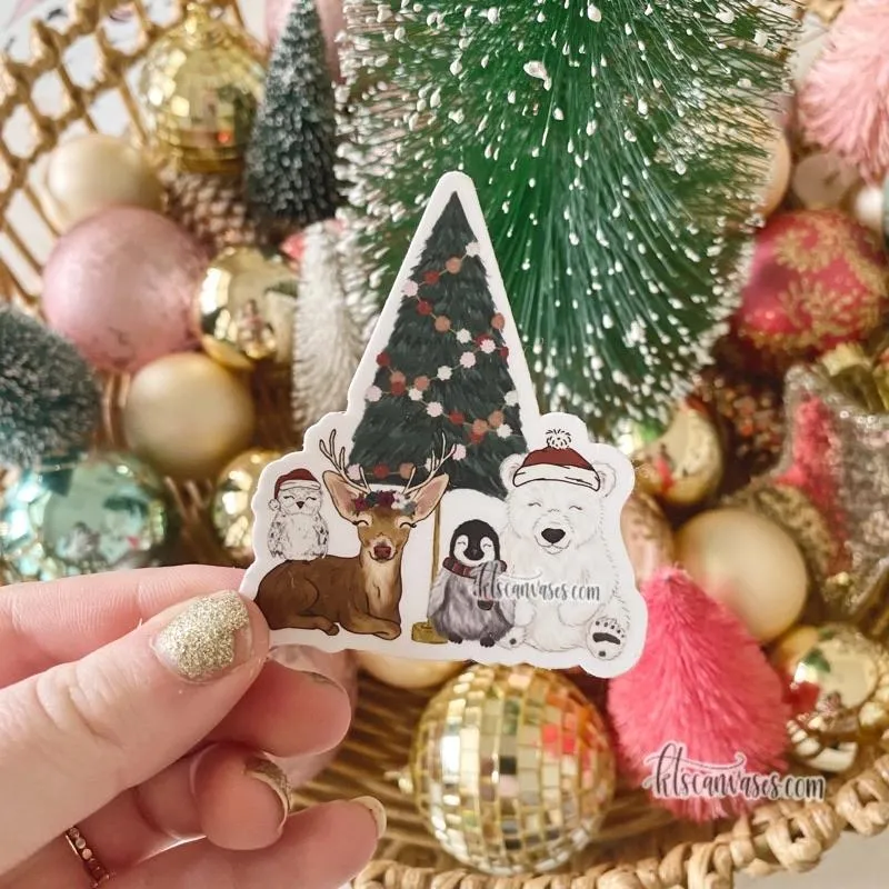Rockin' Around the Christmas Tree Sticker