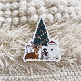 Rockin' Around the Christmas Tree Sticker