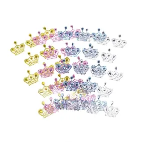 Royal High Crown Rhinestone Stickers, 1-Inch, 13-Count