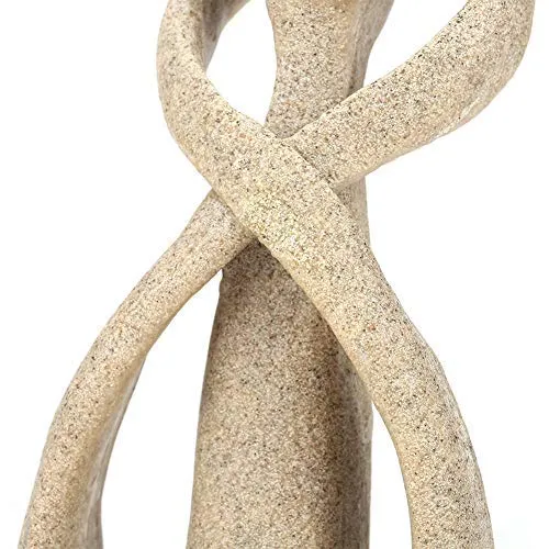 Sandstone Statue, Handmade Sandstone Kiss Lovers Couple Statue Abstract Sculpture Statue Art Craft Decoration