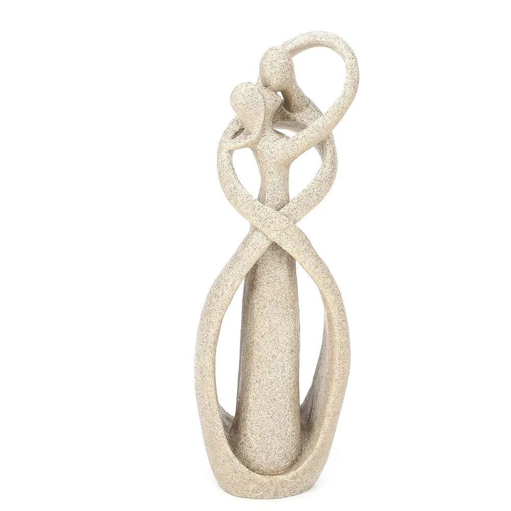Sandstone Statue, Handmade Sandstone Kiss Lovers Couple Statue Abstract Sculpture Statue Art Craft Decoration