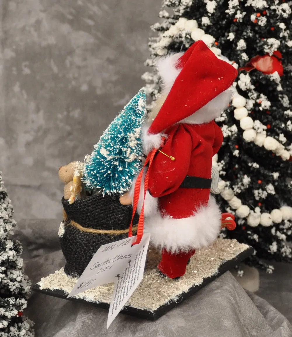 Santa Claus with Sack and Rocking Horse