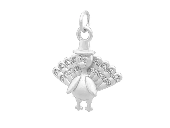 Sparkling Thanksgiving Turkey Pendant