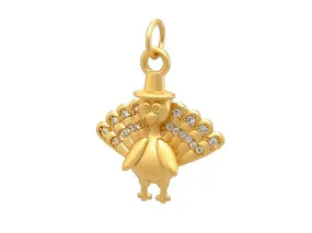 Sparkling Thanksgiving Turkey Pendant