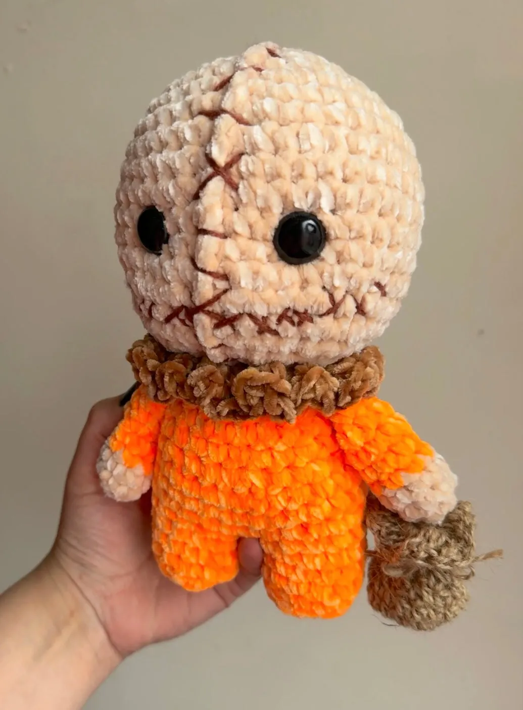 Spirit Halloween Sam plushie  - handmade to order - Halloween soft toys