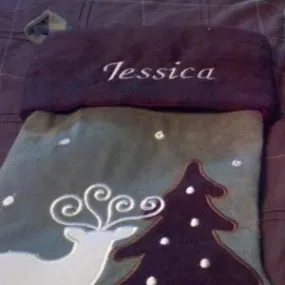 Stocking Name Embroidery