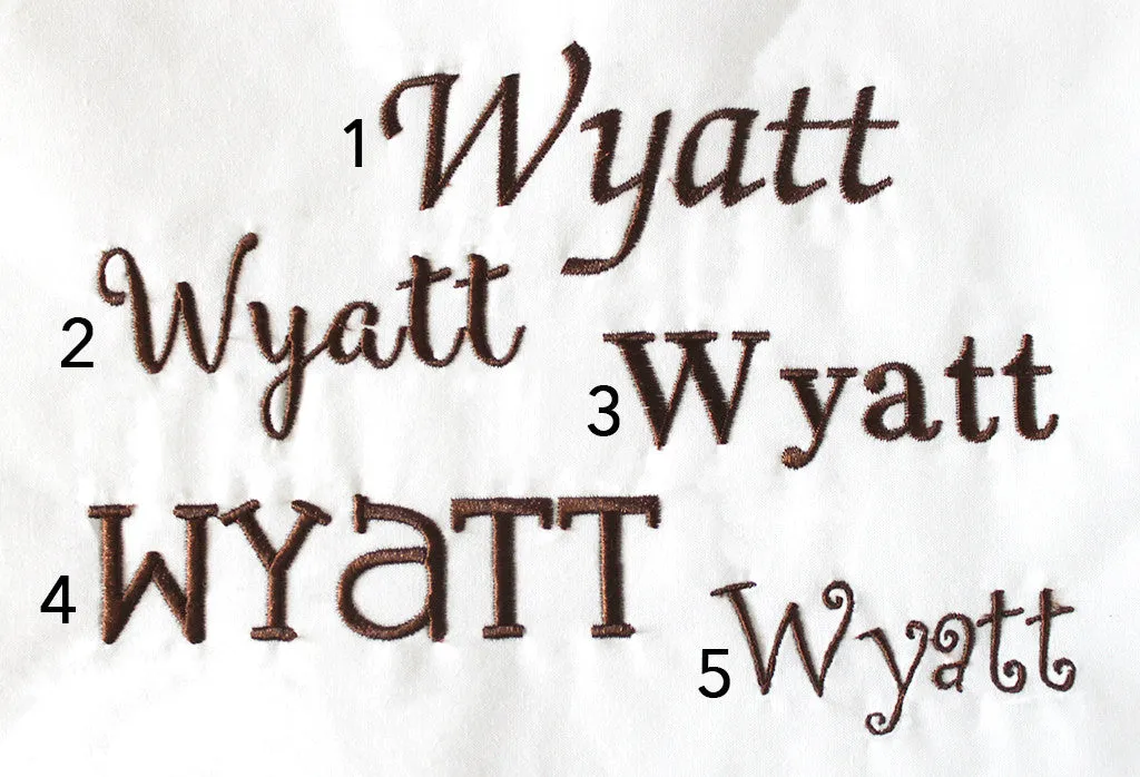 Stocking Name Embroidery