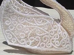 Swan Custodian in freestanding lace