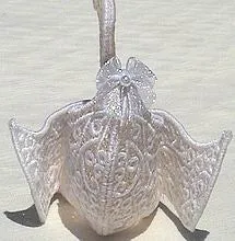 Swan Custodian in freestanding lace