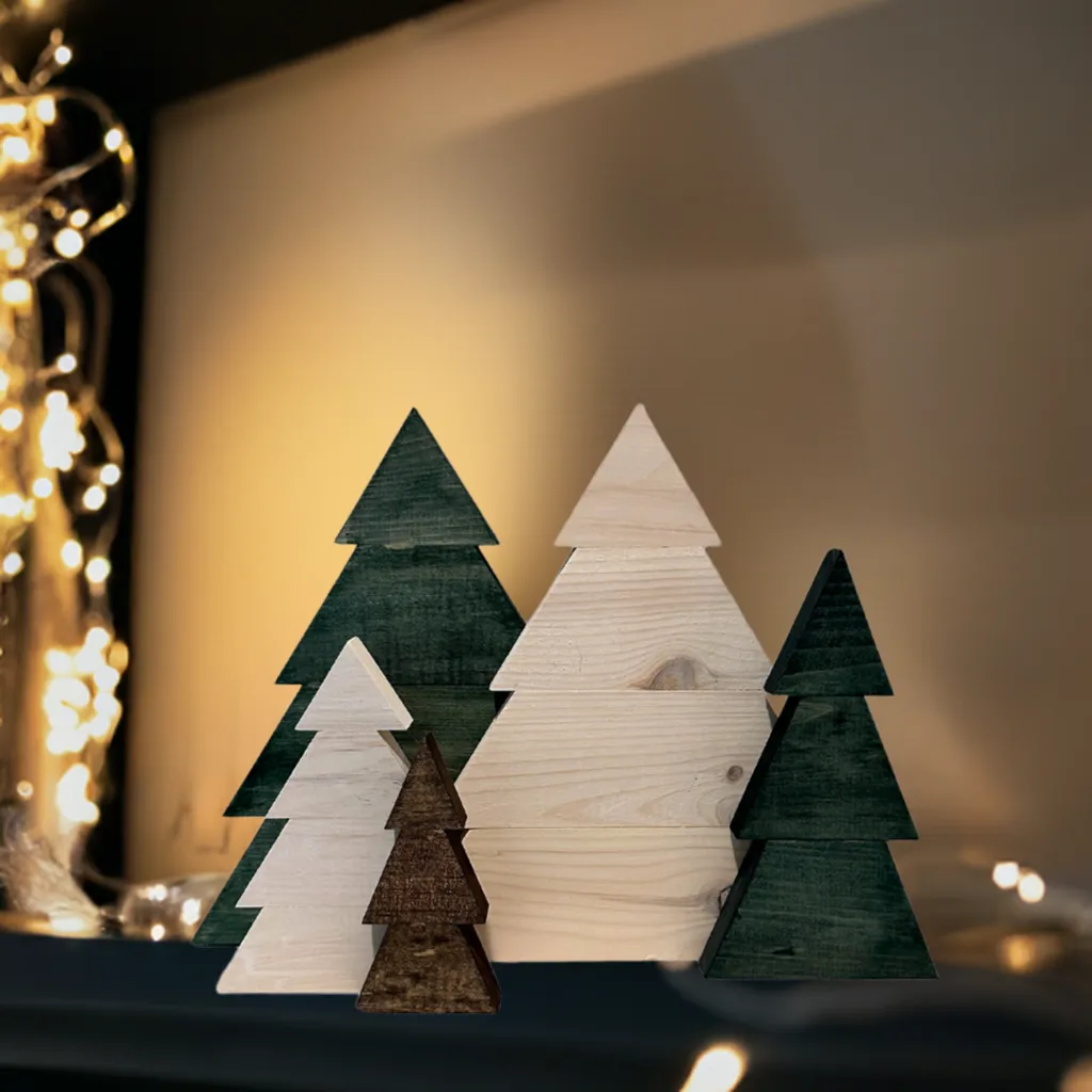 Up-cycled Wood Christmas Trees
