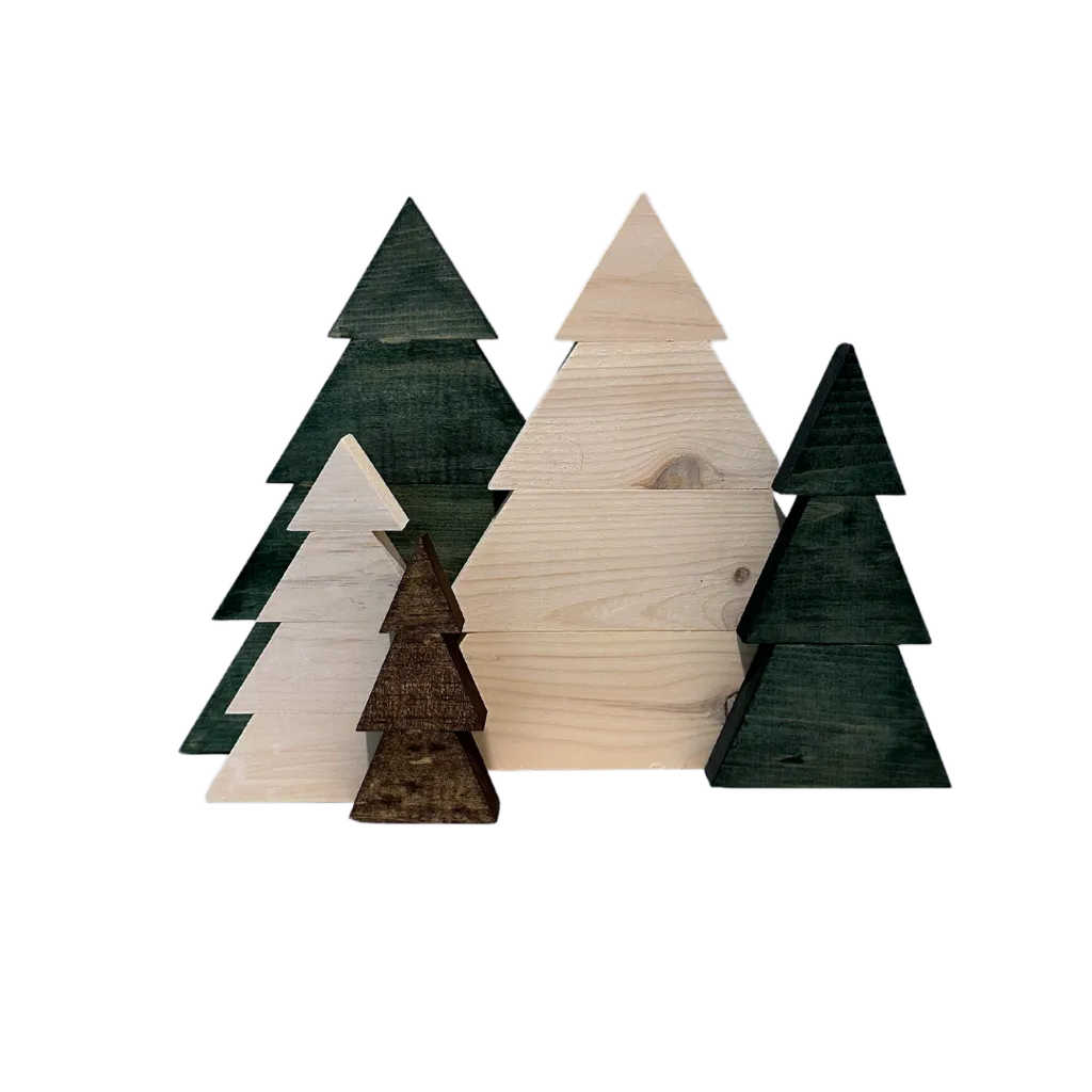 Up-cycled Wood Christmas Trees