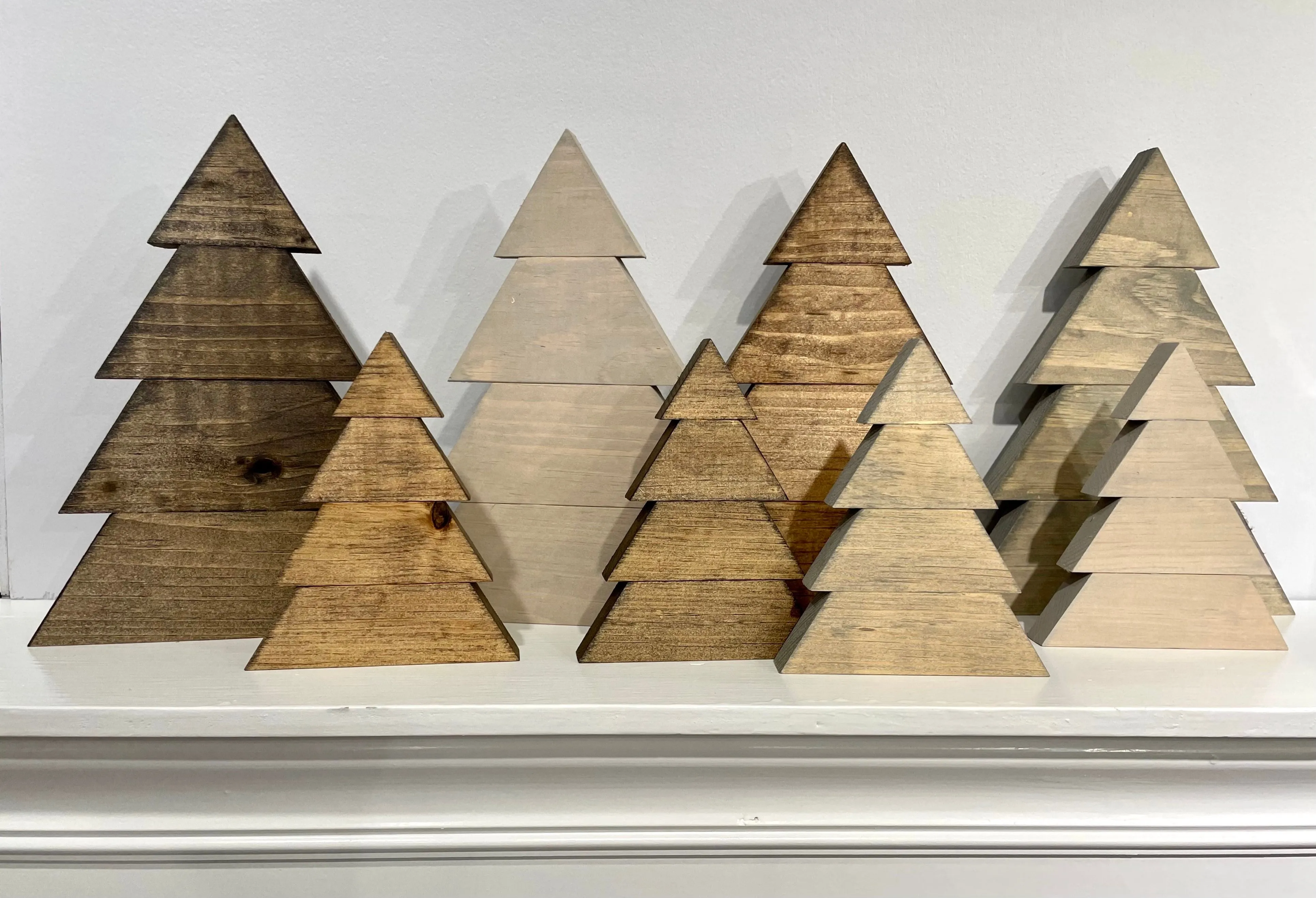 Up-cycled Wood Christmas Trees