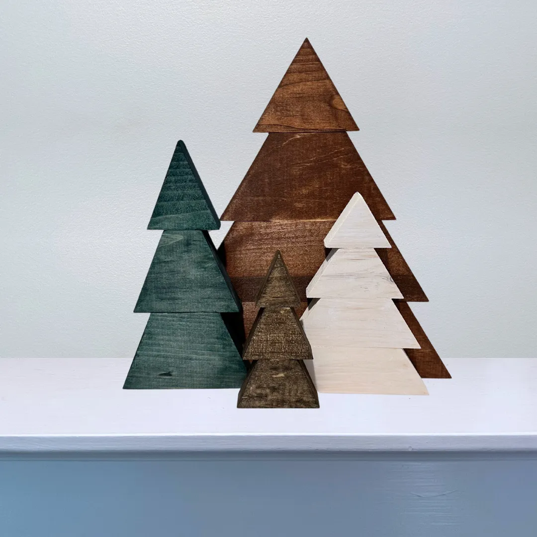 Up-cycled Wood Christmas Trees